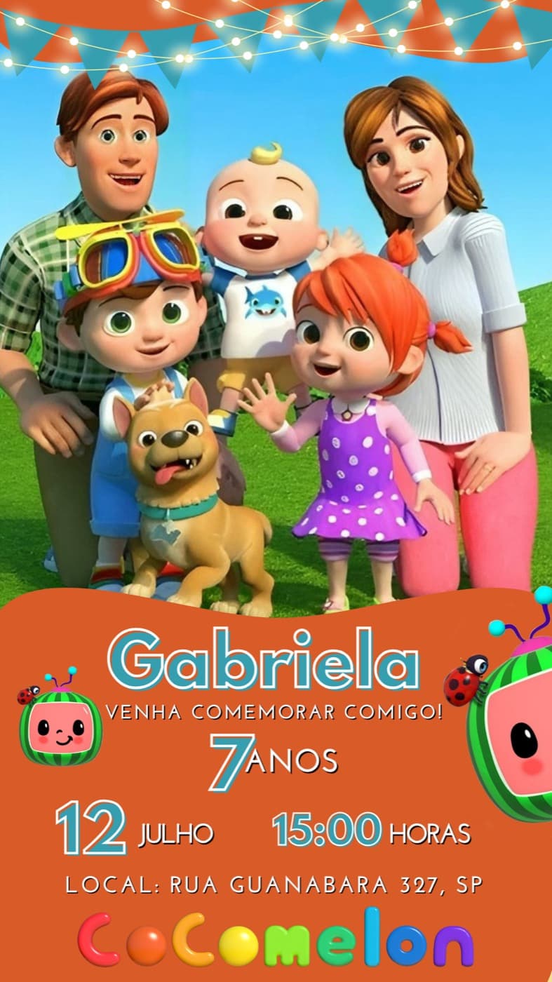 Invitación · Niños — Cumpleaños — Gabriela