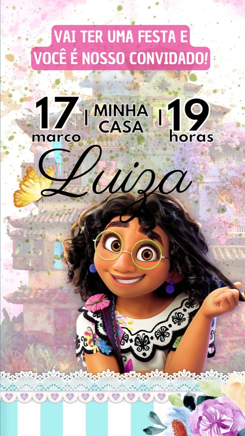 Invitación · Niños — Cumpleaños — Encanto — Michal