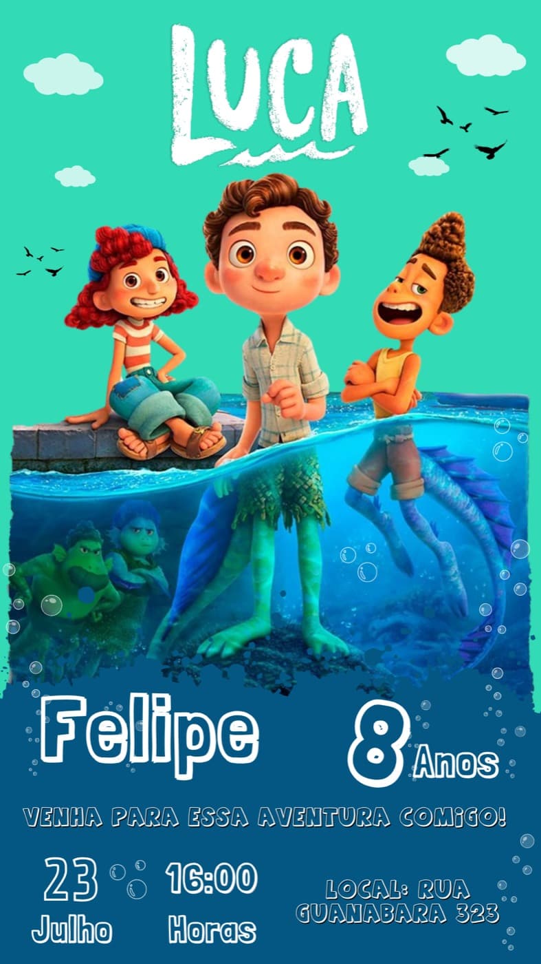 Invitación · Niños — Cumpleaños — Felipe