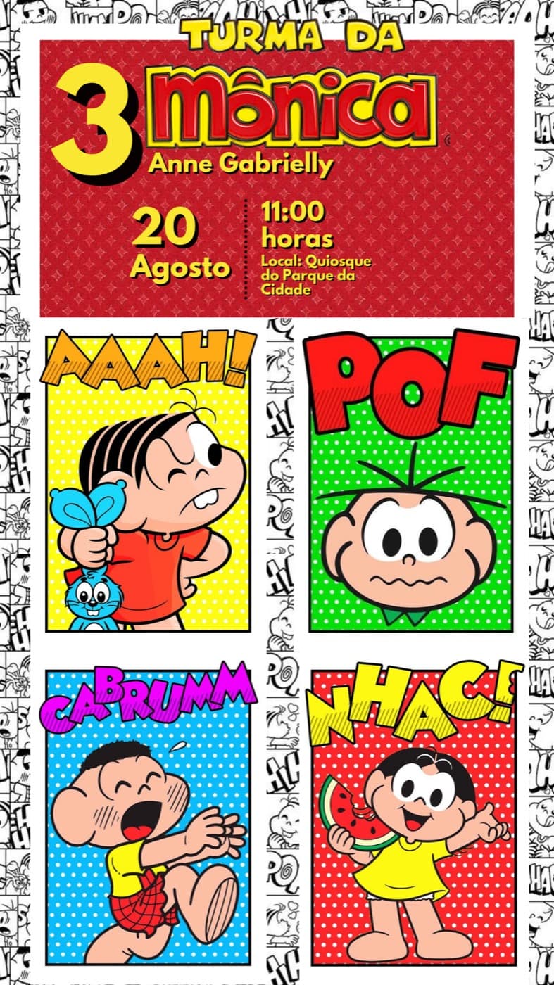 Invitación · Niños — Cumpleaños — la pandilla de Mónica — Noa